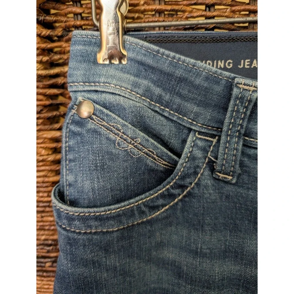 Wrangler Willow Ultimate Riding Jeans 1x36 Long Bootcut Flare Low Rise Rodeo - Picture 4 of 8